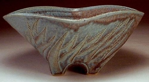 Footed Stoneware Bowl
