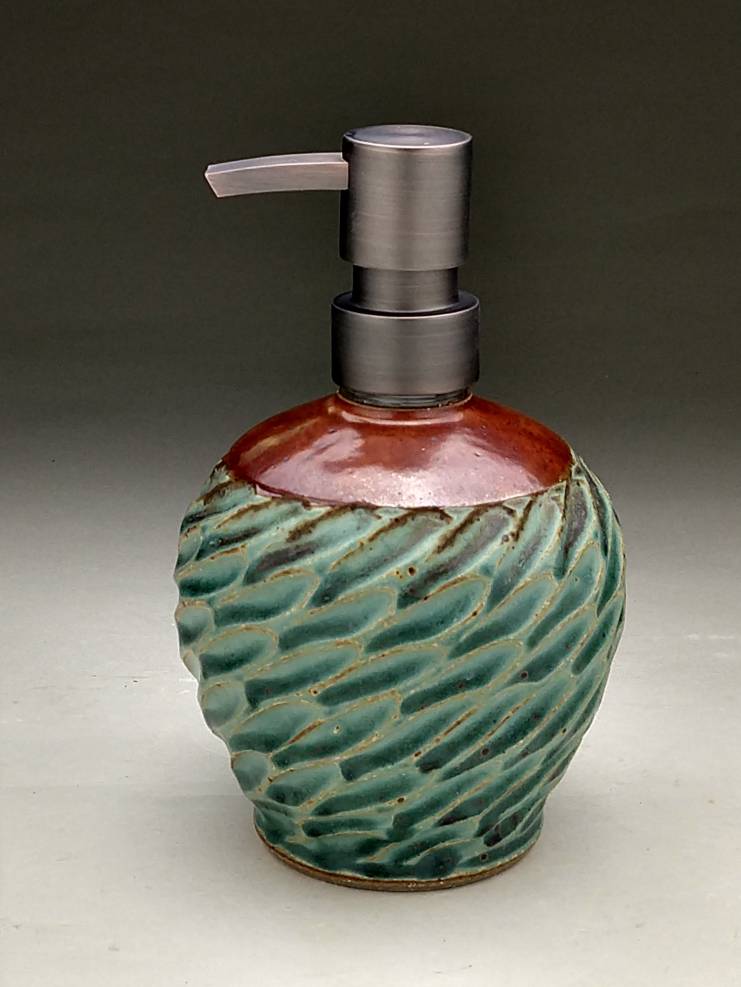 In Stockceramic Soap Dispenser Stoneware Lotion Pump Pottery Dispensers  Assorted Colors Hand Thrown Soap Dispensers Satin Matte -  Denmark