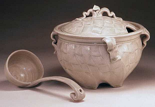 Stoneware Tureen & Laddle